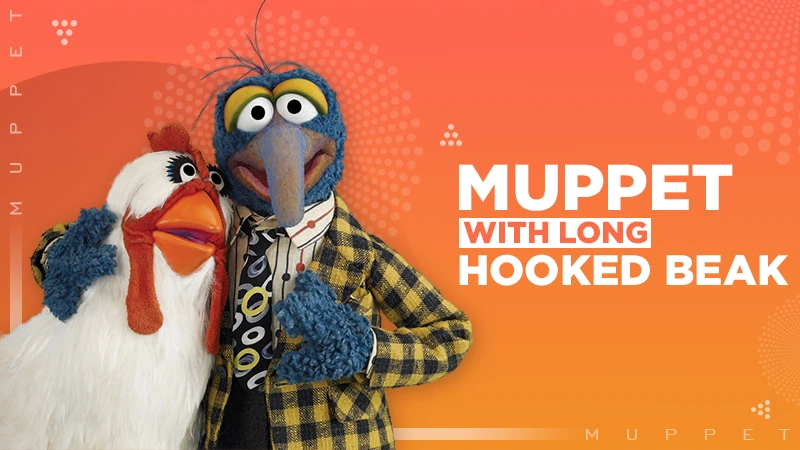 muppet with long hooked beak-Baddiehub